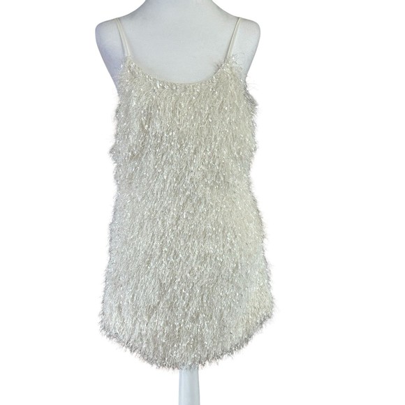 Glam By Glamorous Fringed Min Dress‎ NWT (MSR $69) Sz M - Picture 1 of 9